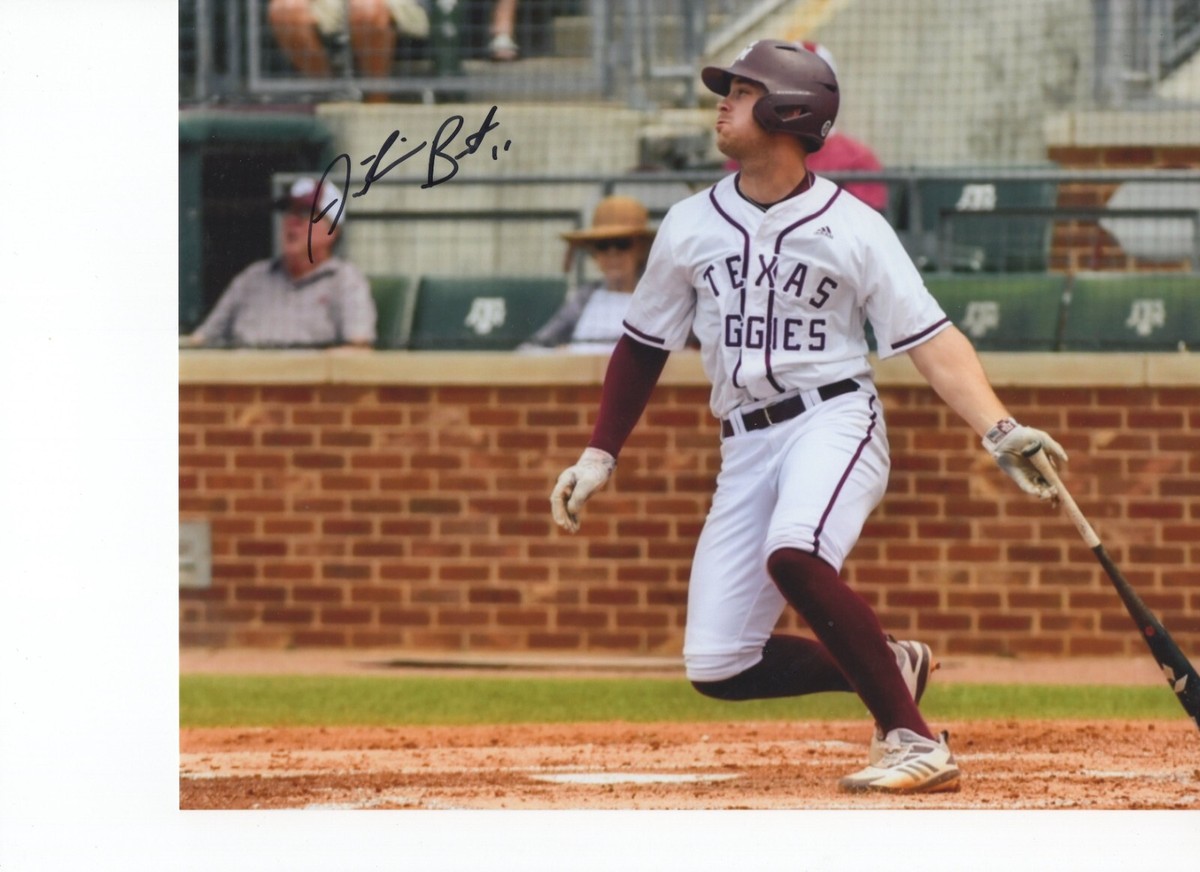 AUSTIN BOST TEXAS A&M AGGIES BASEBALL SIGNED 8X10 PHOTO W/COA