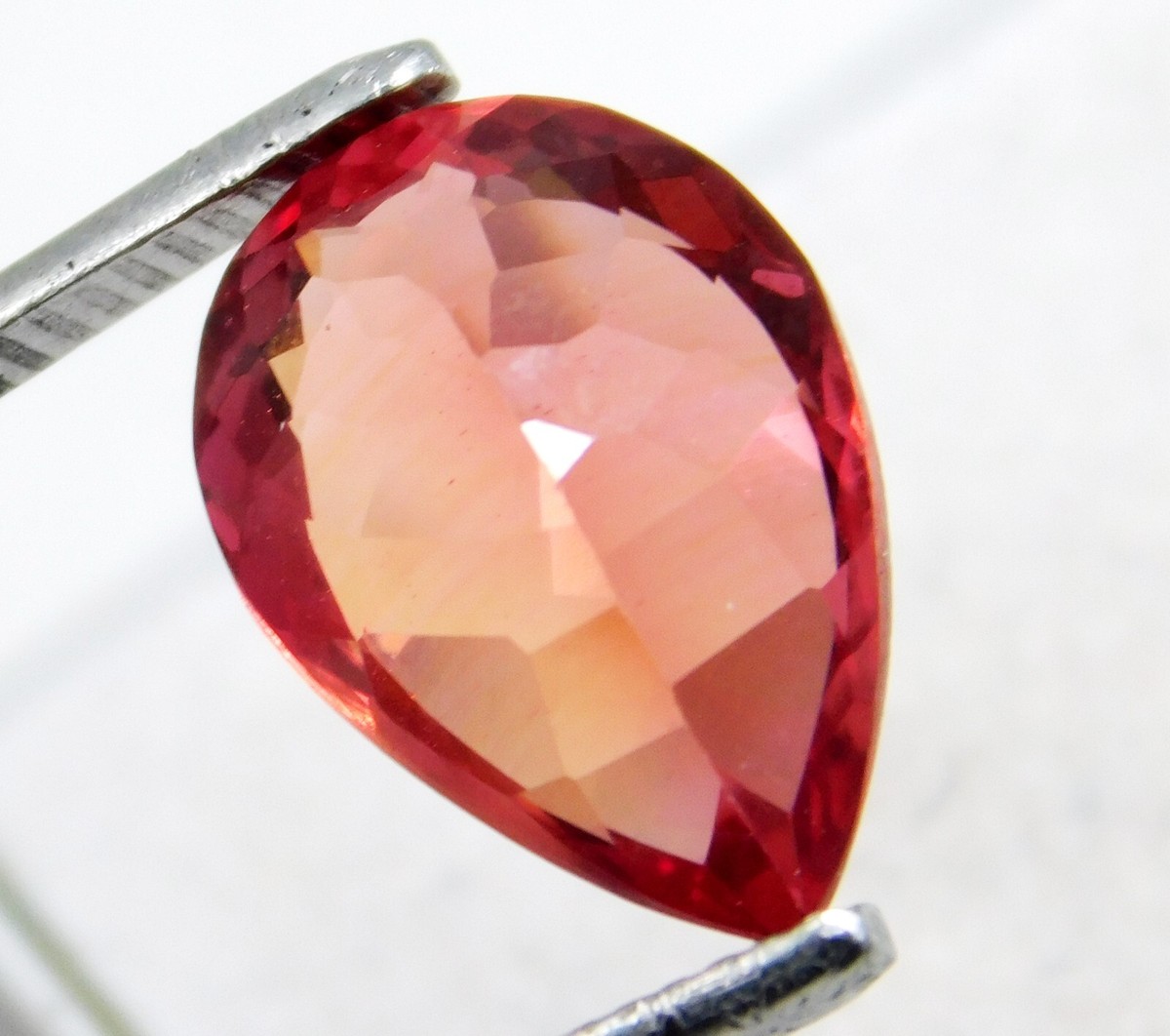 Natural Certified Fine Cut Padparadscha Sapphire Pear Shape