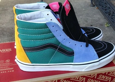 high top colorful vans