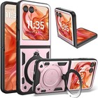 New ListingCase For Motorola Razr 2024 w/ Metal Ring Holder Stand Slim Phone Cover
