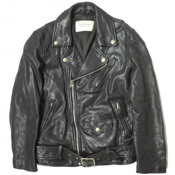 beautiful people shrink leather riders jacket 1646402401 130 black 