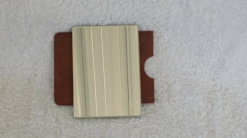 MIRROR. Pocket Compact Handbag Makeup Etched Mirror Thin. - Picture 3 of 4