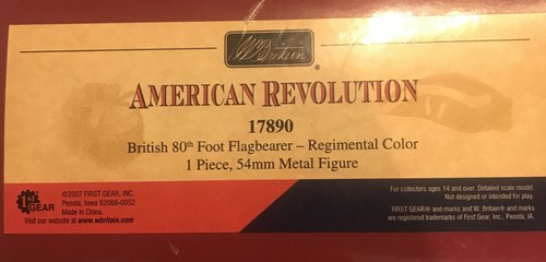 Britains 17890 American Revolution British 80th Foot Flagbearer Regimental Color - Picture 2 of 14
