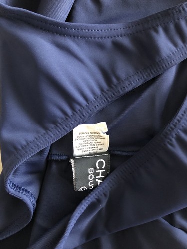 Auth Vintage Chanel Boutique Navy Blue Swimwear Size 40 - Picture 6 of 8