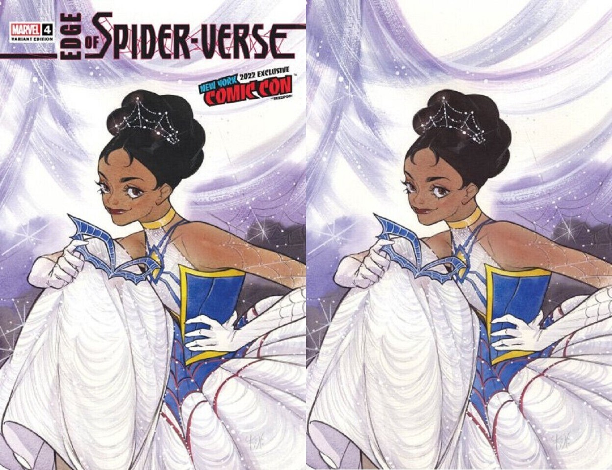 NYCC 2022 EDGE OF SPIDER-VERSE 4 PEACH MOMOKO VIRGIN VARIANT 2