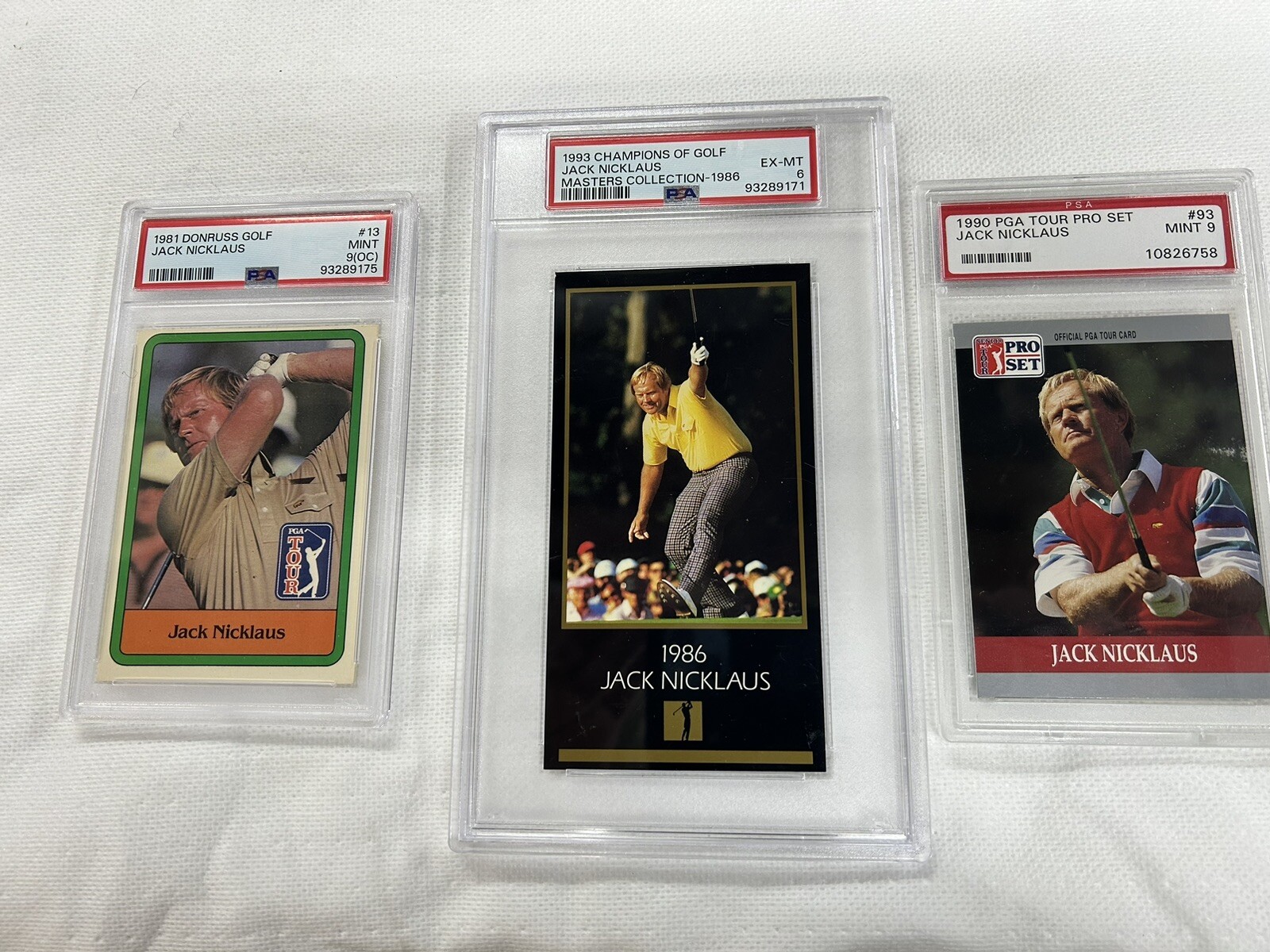 Tiger Woods & Jack Nicklaus Golf Cards view 4