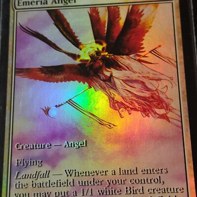 エメリアの天使 英語 ゲームデーfoil Emeria Angel/Angel-Game Day Promo Foil NM Full Art | eBay