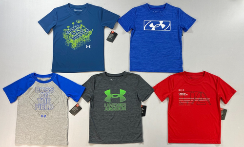 Little Boy's Under Armour UA Size 6 Lot of 5 Shirts NEW