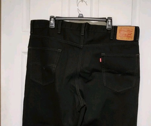 Levi’s Jeans Mens 42 X 30 550 Black Denim Cotton Straight Leg Casual - Picture 4 of 6