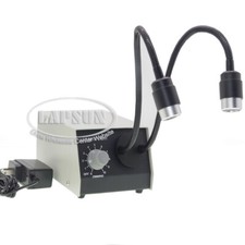 2x 3W Dual White LED Adjustable Flex Gooseneck Illuminator Microscope Lamp Light