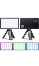 RGB LED Video Light, Full Color Pocket Small Portable LED Camera Light with...