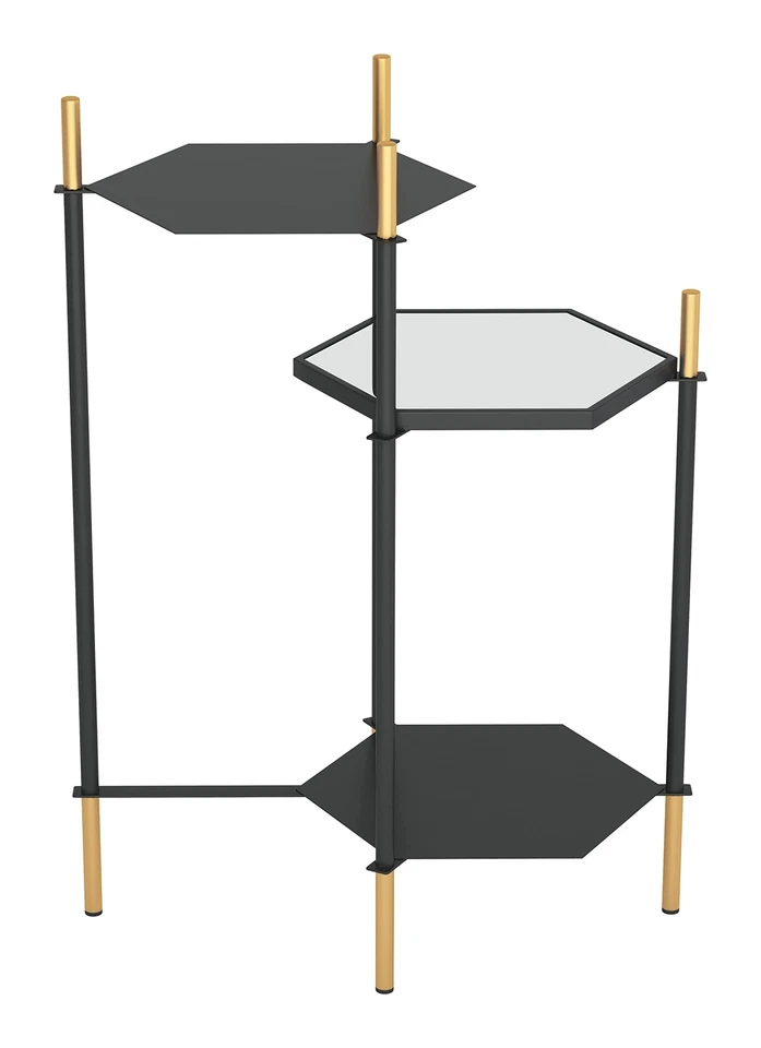 William Side Table Gold & Black - Image 2 of 4