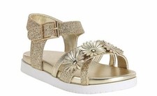 Nina Gold Glitter Jackee Sandals Little Girls Size 9M