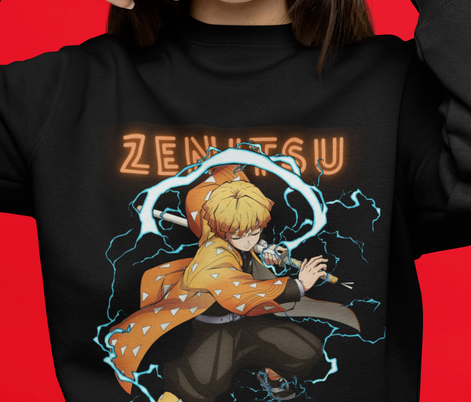 Zenitsu Sweatshirt, Kimetsu No Yaiba Sweatshirt, Demon Slayer, KNY Pillar Sweat eBay
