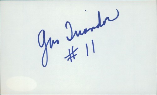 Gus Triandos Baltimore Orioles Signed 3x5 Index Card JSA Authenticated - 第 1/3 張圖片