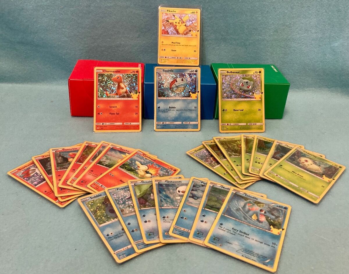 2021 Pokemon McDonalds 25th Anniversary Cards All 50 HOLO &Non Complete  your Set