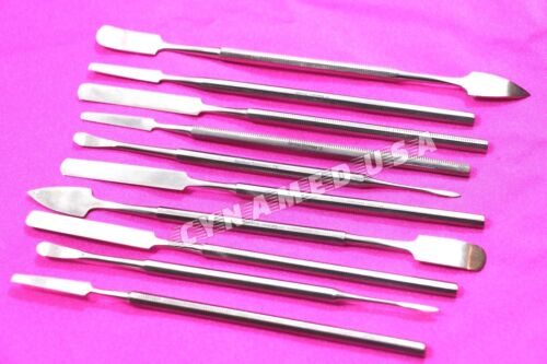 PREMIUM Stainless Steel Spatula Wax Double-Sided Clay Sculpting Tool Set 10-PCS - Afbeelding 1 van 5
