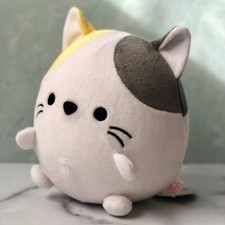 Adorable Kawaii Mochi fluffy Cat Squishy Plush, Stress Relief Toy H 8"