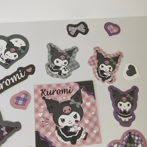 Sanrio Kuromi Sticker Set Lolita In Black 2023 Kuji Prize #9 Kawaii Japan Sealed - Picture 16 of 21
