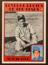 1972 Topps Baseball - #347 Tom Seaver Boyhood Photo Mets NM (Set Break)