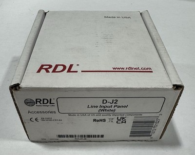 New RDL D-J2 Line Input Assembly - RCA jacks/Terminal block