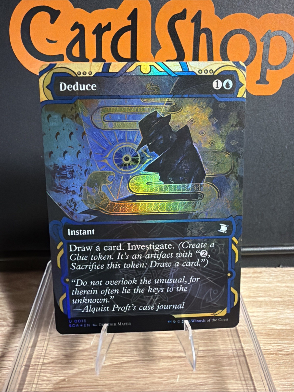 Deduce - MTG: Secrets of Strixhaven SOS U 0016  FOIL BORDERLESS