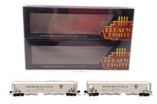 Broadway Limited 7253 N PRR H32 Covered Hopper #253637/#253756 (Set of 2) LN/Box