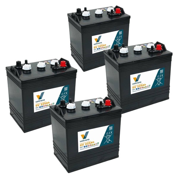Batterie FüR HebebüHnen Passend FüR Skyjack SJ-6826 24V 4 X 6V 225Ah – Voltrana-image
