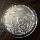 2023 Aliens Over The Great Wall  - 1 Troy Oz .999 Fine Silver In Capsule
