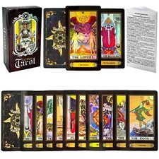 VOVOH Tarot Cards Deck, 78 Holographic 4.3 X 2.4 Inches,