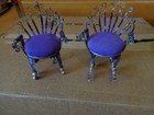 Vintage metal soda can chair & rocker pin cushion SET — photo 1
