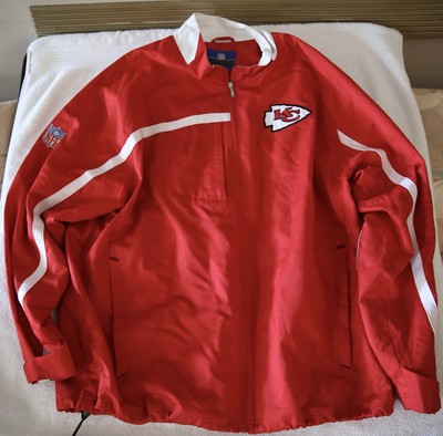 KANSAS CITY CHIEFS NFL Vintage Windbreaker Size XL Reebok Zipper