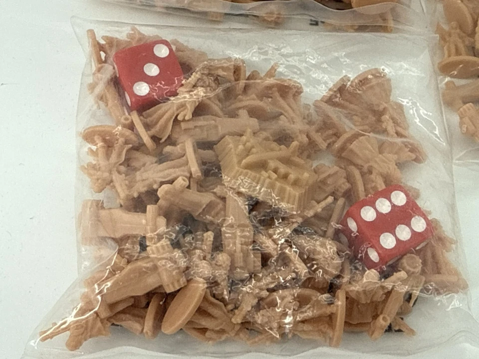 RISK Board Game Pieces Armies Troops Dice 3 Bags Red Dice - Image 3 of 4