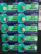 10 Pcs 371 Renata Silver Oxide Watch / Electronic 0 MERCURY Batteries