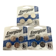 Energizer 2025 Lithium Batteries 12 PACK 2025BP-4 3v CR2025 Fresh Exp. 3/20236