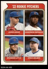 2023 Topps Heritage #493 Erich Uelmen Cubs ROOKIE SHORT-PRINT 8 - NM/MT