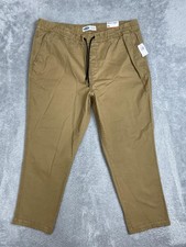 Old Navy Modern Jogger Pants Mens XL Beige Built-In Flex Stretch Elastic Waist