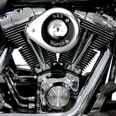 S&S CYCLE Teardrop Fits Air Cleaner Kit Chrome 17-0403 For Harley Davidson