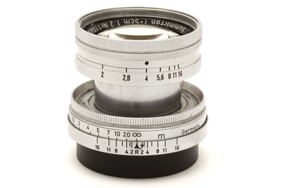 【美品・返品保証】Leica Leitz Summar 5cm f2 L39 Leica Leitz 5cm f2 Summicron Collapsible M39 Screw Mount Lens