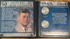 First Commemorative Mint 50th Anniversary of the JFK Half Dollar Coin Set