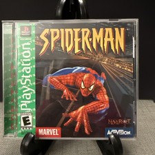 PlayStation 1 PS1 Video Game Spiderman Marvel Activision w/ Manual