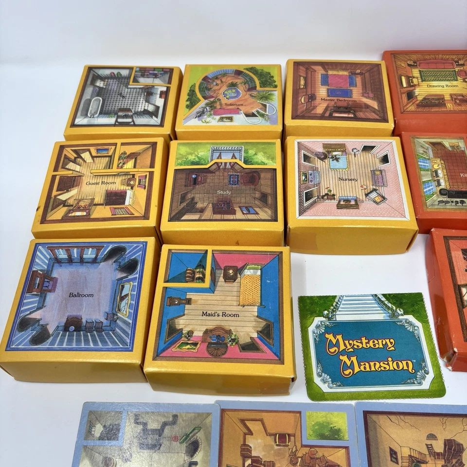 Mystery Mansion 1984 Replacement pieces Rooms 24pc - Image 2 of 4