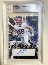 2022 Leaf Flash Forward Slade Bolden Clear Lightning Pre-Production Proof 1/1 