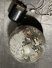 Vintage Mirrored Disco Ball 10 Hanging Motorized 1970s Works Quick Shipping