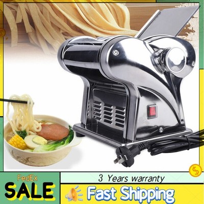 Stainless Commercial Electric Dough Roller Sheeter Noodle Pasta Maker Machine！