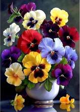 Diamond Painting Kits for Adults, 5D DIY Orchid Diamond Art Kits for Beginners,