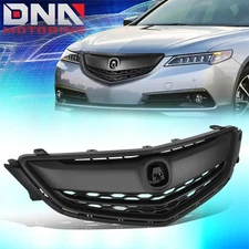 For 2015-2017 Acura TLX Factory Style Matte Black Front Bumper Grille Assembly