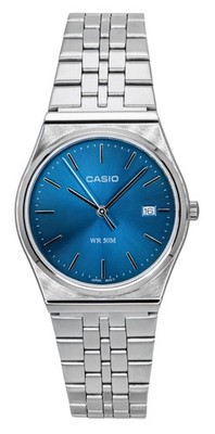 Casio Standard Analog Stainless Steel Blue Dial Quartz MTP-B145D-2A2 Mens Watch