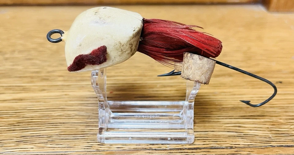 Isca de pesca antiga vintage 1904 Jamison 1 5/8" COAXER #1 machados água doce 1,25" - Imagem 3 de 4