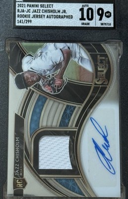 2021 Panini Select - Rookie Jersey Autographs Jazz Chisholm #RJA